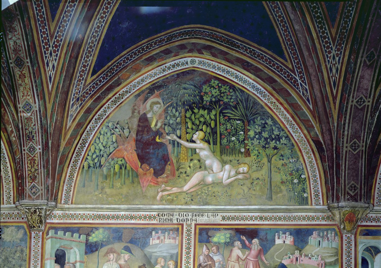 Eevan luominen, 1356-67 tekijältä also Manfredi de Battilori Bartolo di Fredi
