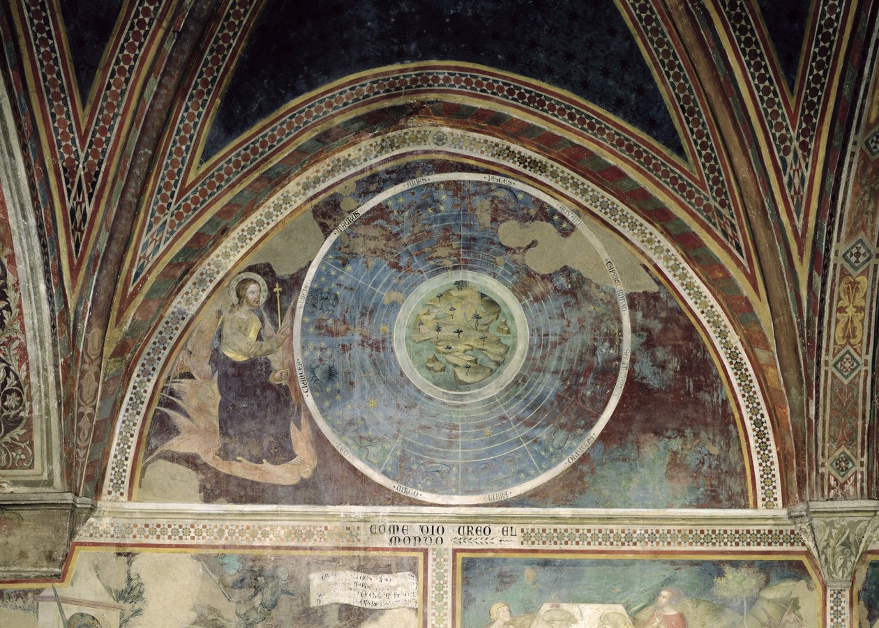 Maailman luominen, 1356-67 tekijältä also Manfredi de Battilori Bartolo di Fredi