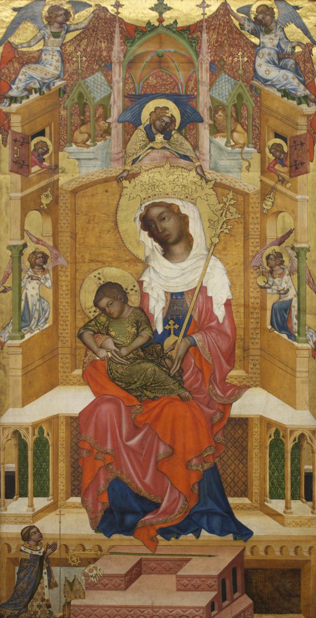 Saksa: Maria lapsen kanssa (Glatzer Madonna) Glatz Madonna (Glatz Madonna) tekijältä anonymous 