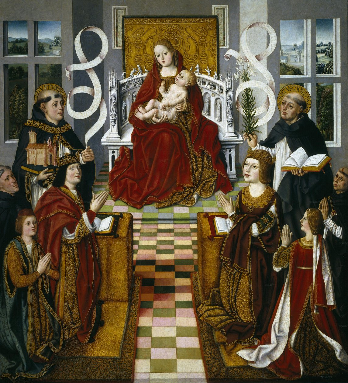 Espanjaksi:  La Virgen de los Reyes Católicos Katolisten hallitsijoiden Madonna. tekijältä anonymous 