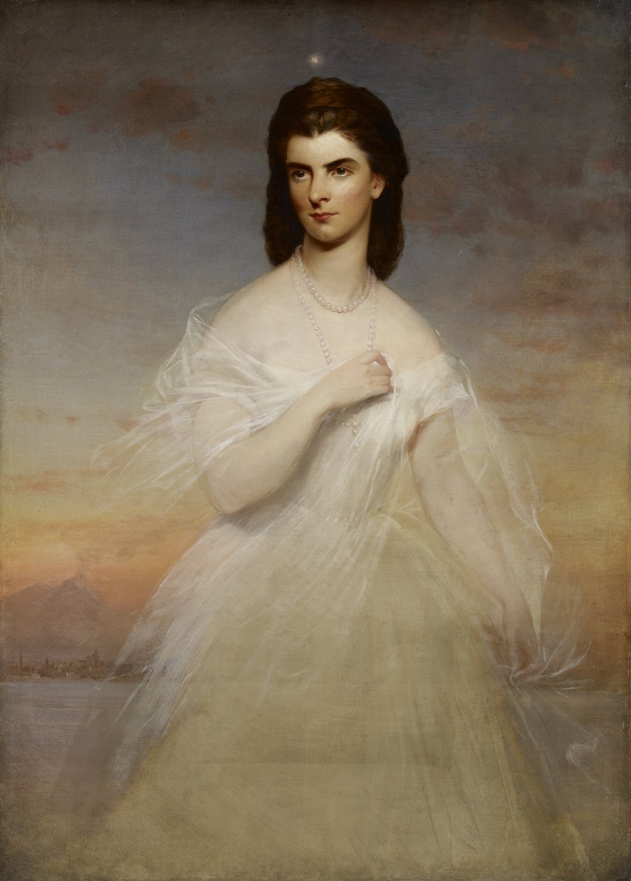 Napolin kuningatar Maria Sofian muotokuva tekijältä Franz Xaver Winterhalter