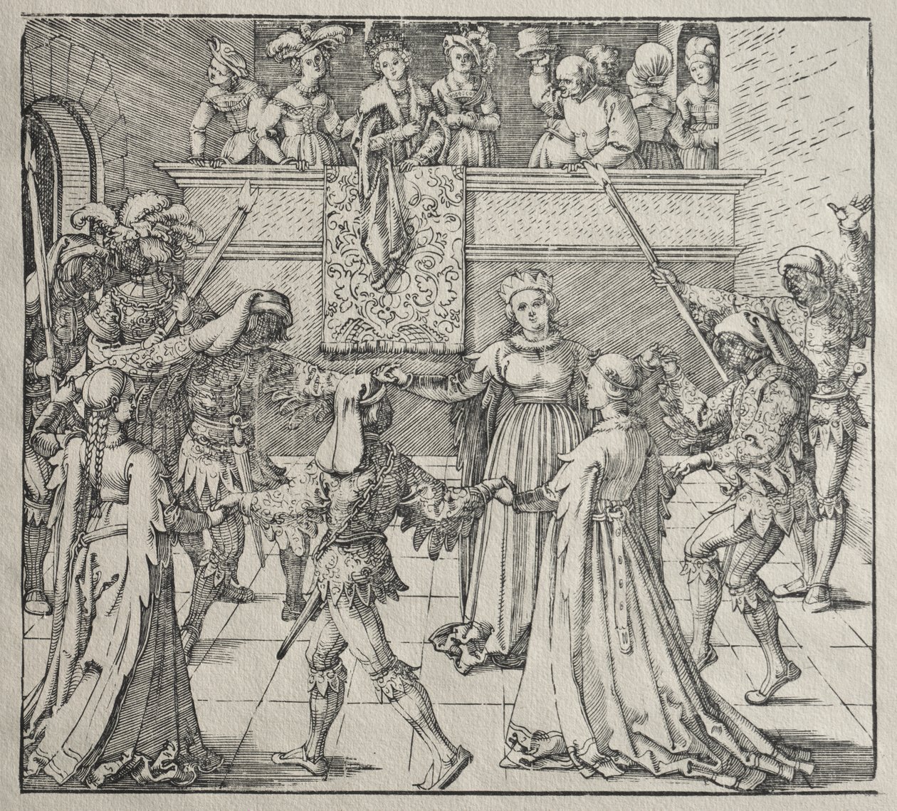Naamiaiset tekijältä attributed to Albrecht Dürer
