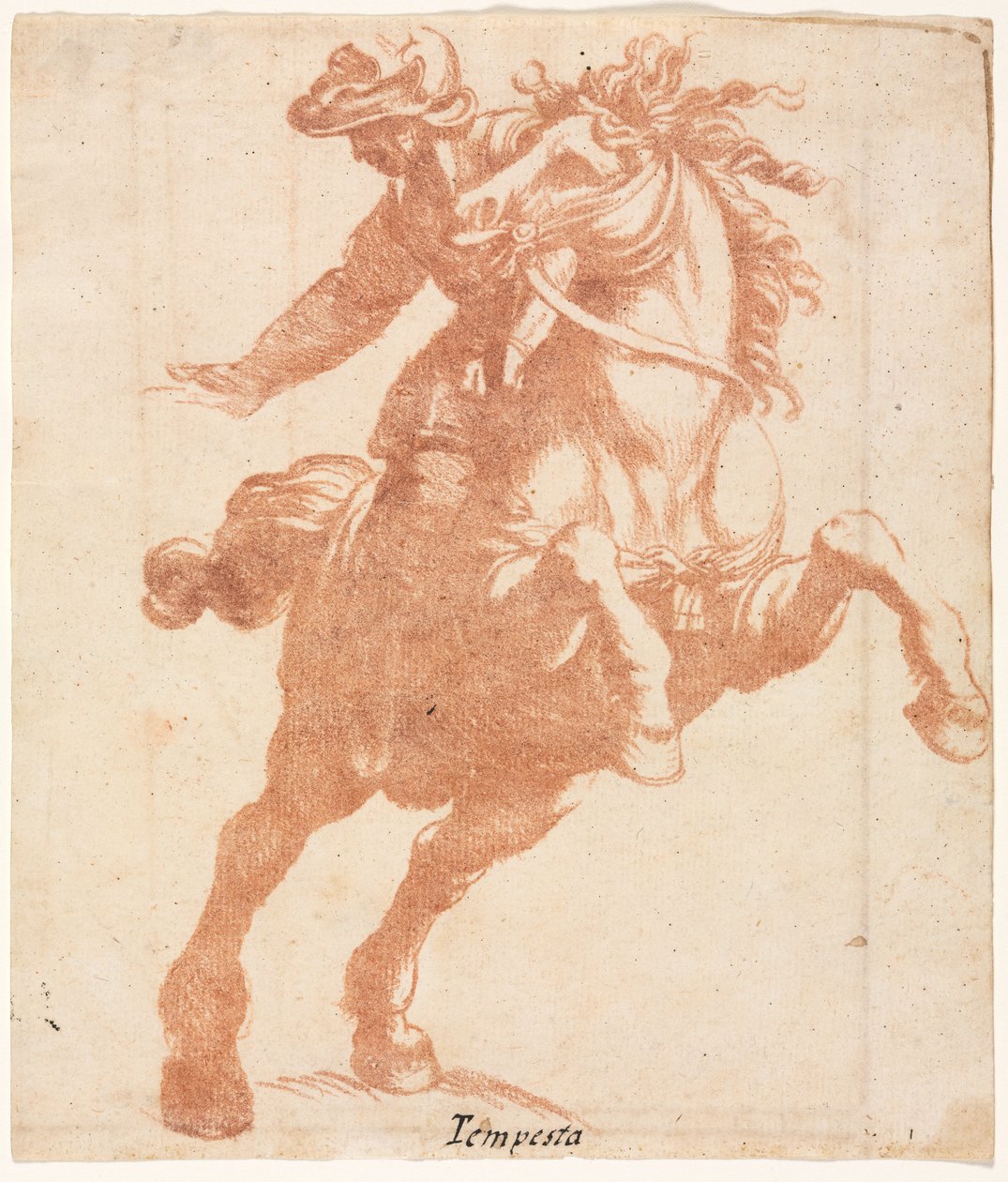 Hevosen ja ratsastajan kasvatus tekijältä attributed to Antonio Tempesta
