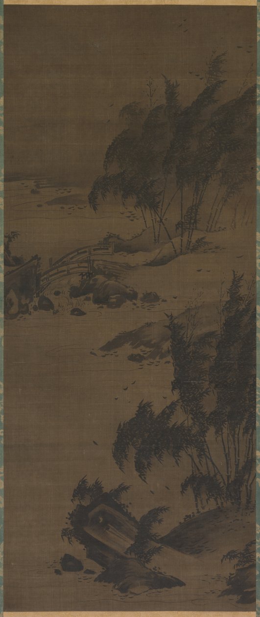 Bambu tuulessa tekijältä attributed to Genga