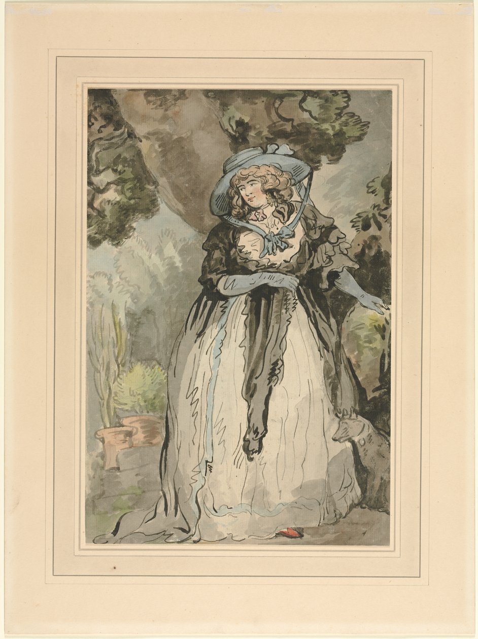 Rouva Samuel Howitt (os. Elizabeth Rowlandaon) tekijältä attributed to George Murgatroyd Woodward