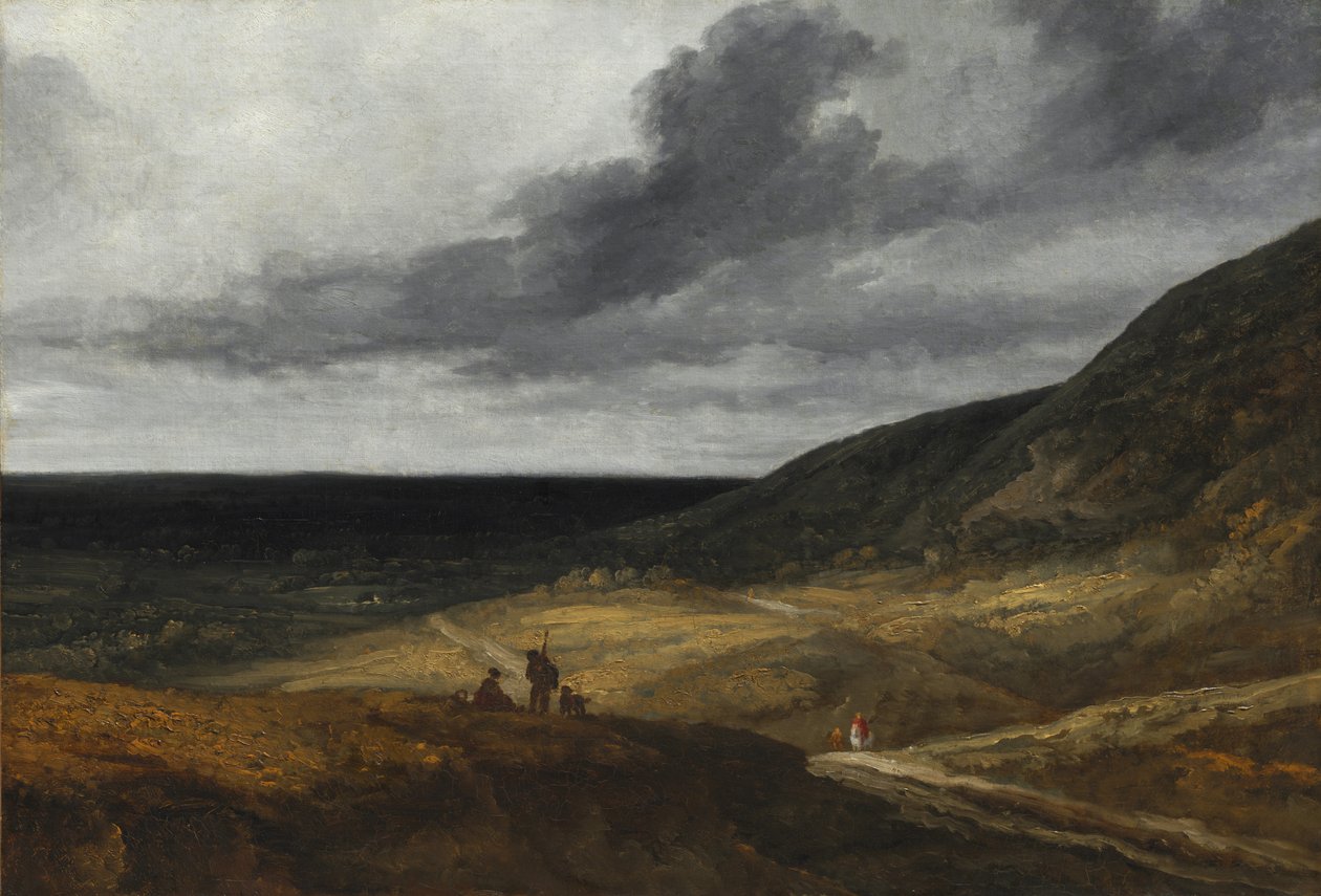 Maisema Pariisin lähellä tekijältä attributed to Georges Michel