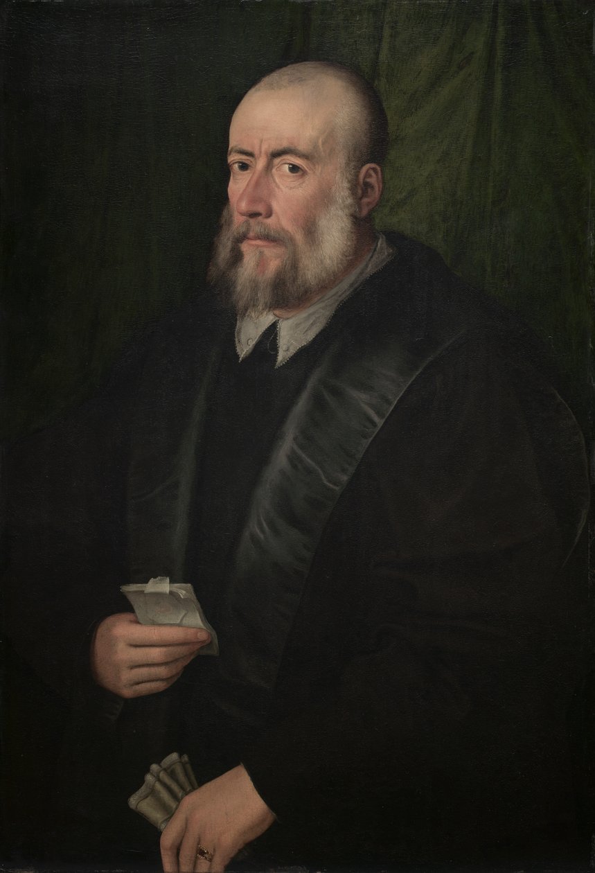 Vanhan miehen muotokuva tekijältä attributed to Giulio Campi