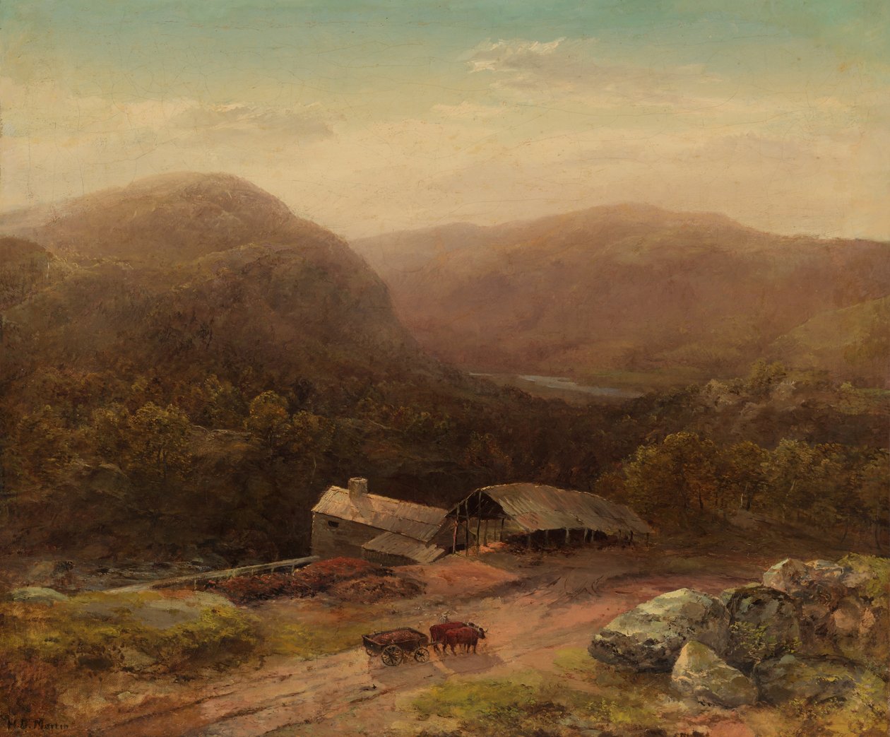 Housatonicin laaksossa tekijältä attributed to Homer Dodge Martin