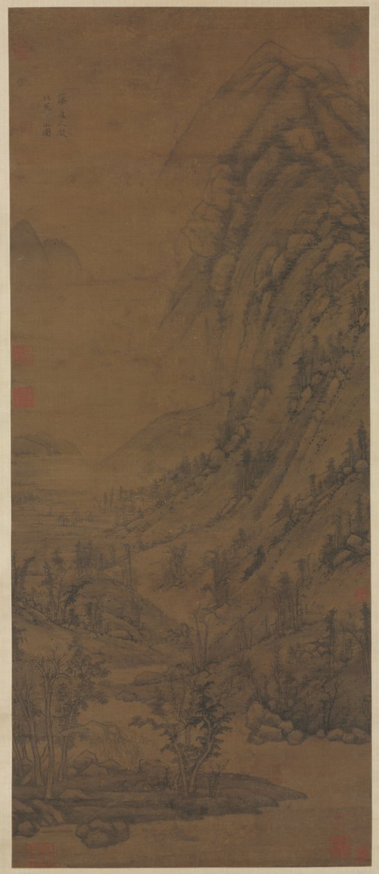 Summer Mountains (Dong Yuanin jälkeen [aktiivinen mainoksesta 937-975]) tekijältä attributed to Huang Gongwang