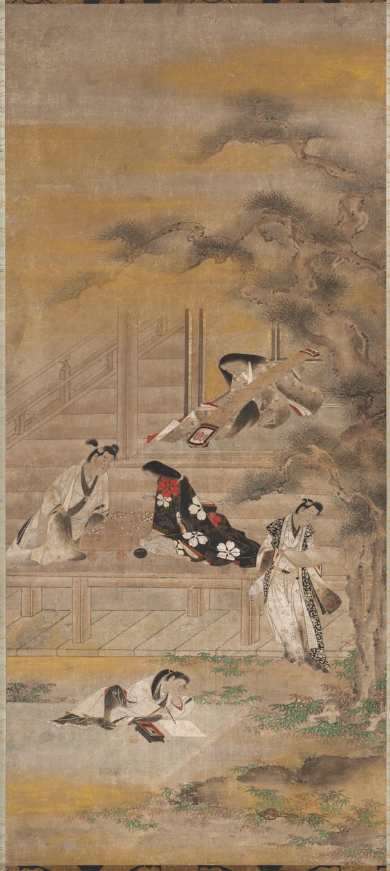 Neljä iloa tekijältä attributed to Iwasa Matabei