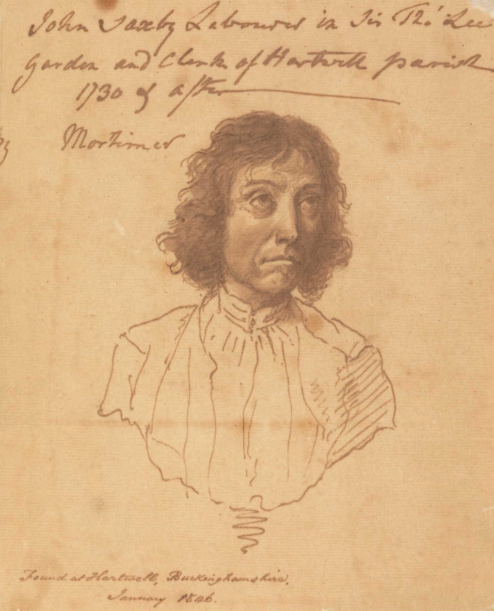 John Saxbyn muotokuva tekijältä attributed to John Hamilton Mortimer