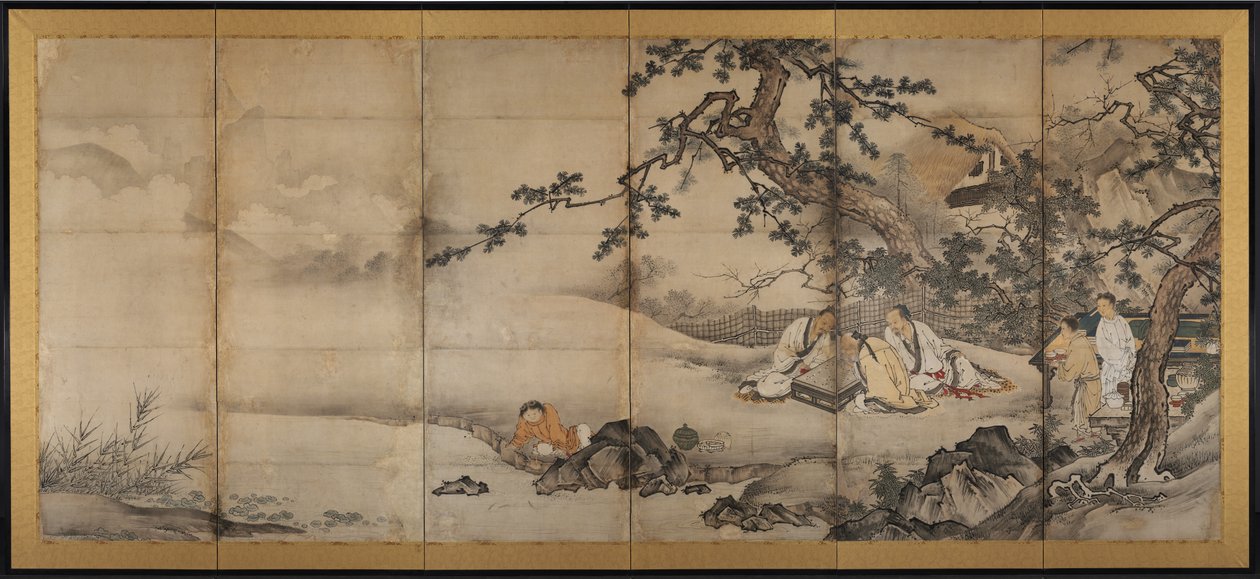 Neljä saavutusta tekijältä attributed to Kano Shōei