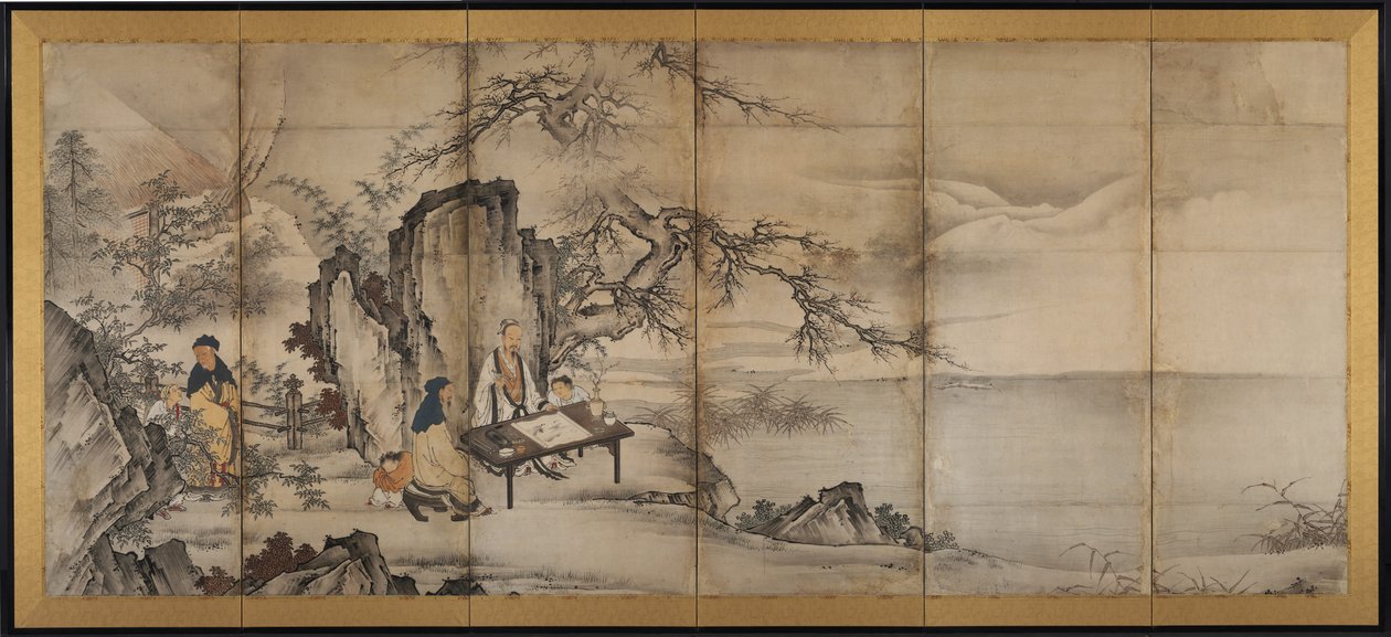 Neljä saavutusta tekijältä attributed to Kano Shōei