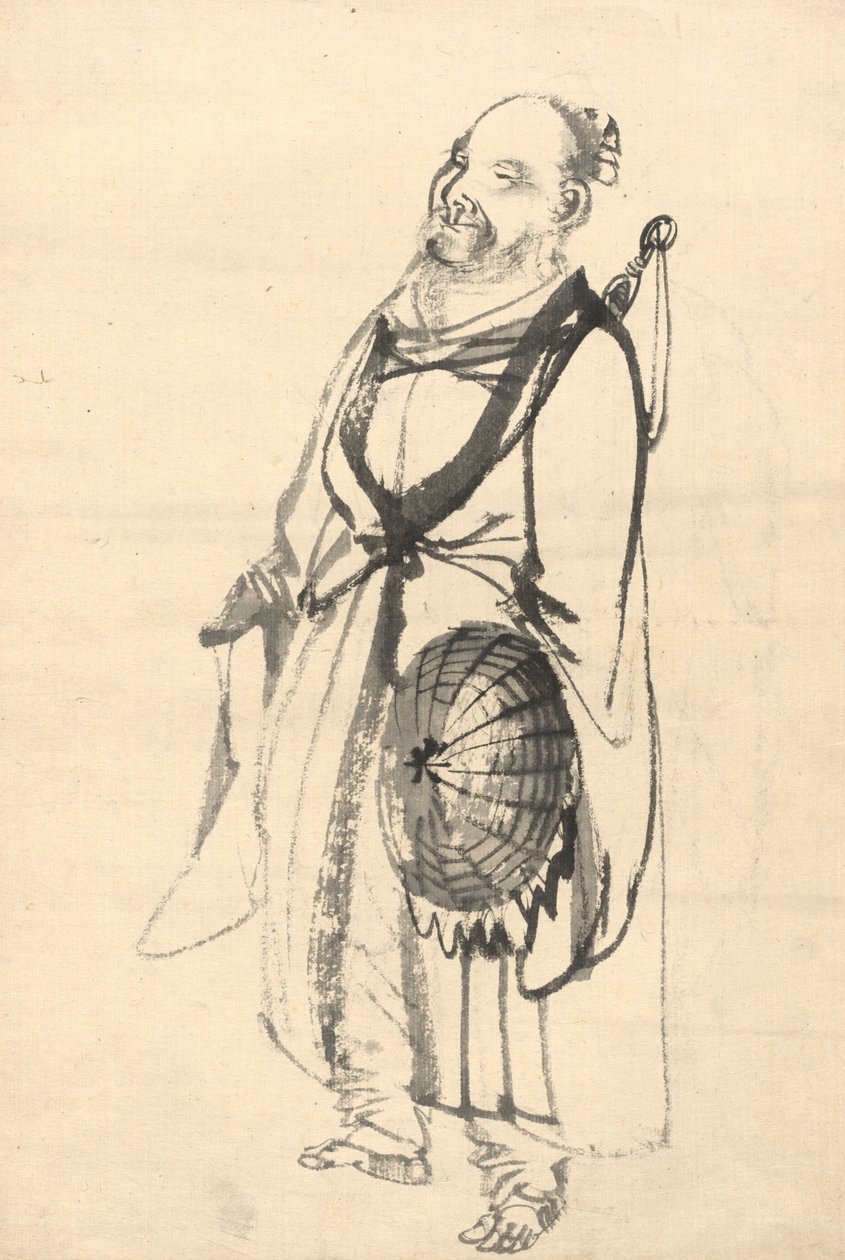 Vaeltava Erakko tekijältä attributed to Kono Bairei