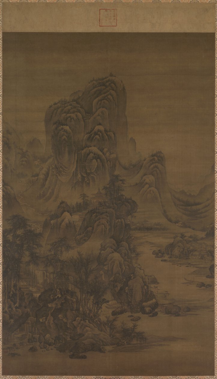 Maisema Juranin tyyliin tekijältä attributed to Liu Du