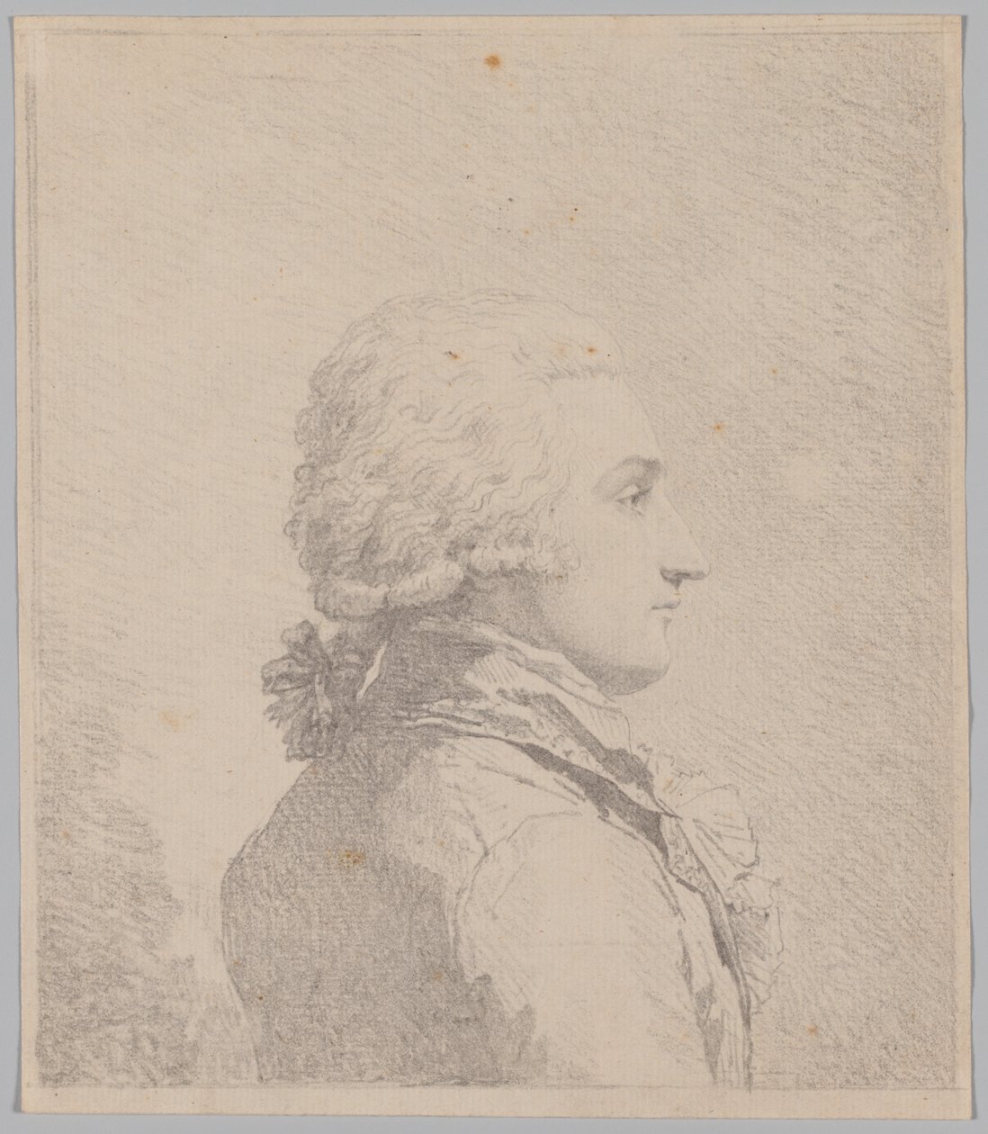 Profiili miehen muotokuva tekijältä attributed to Louis Rolland Trinquesse