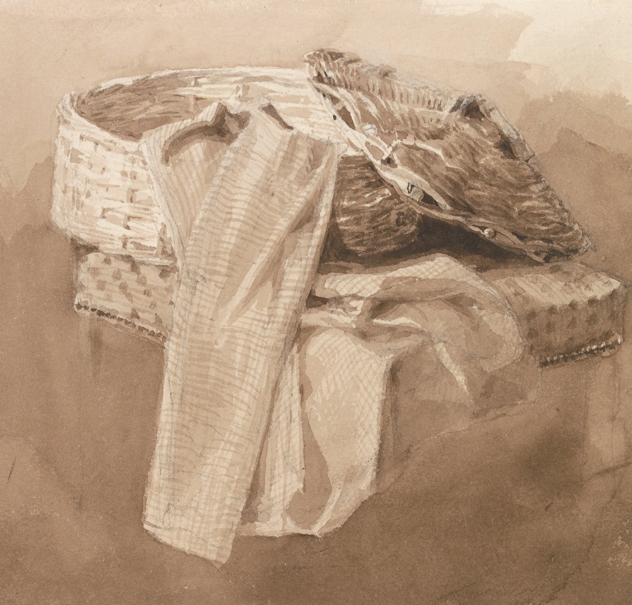 Asetelma: kori tekijältä attributed to Peter DeWint