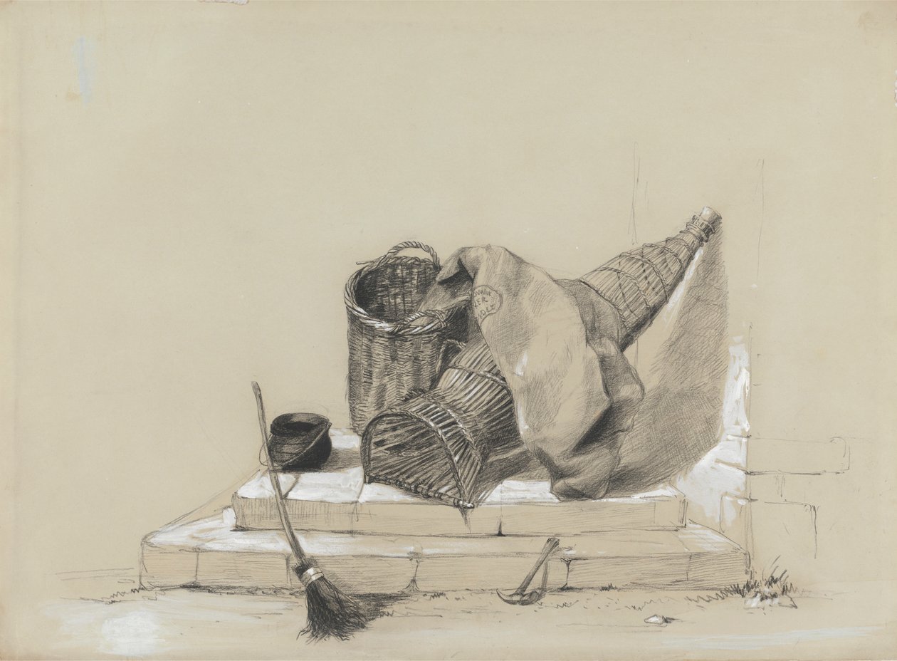 ਬਰੂਮਫਿਨਿਸ਼ ਨਾਲ ਸਟਿਲ ਲਾਈਫ tekijältä attributed to Peter DeWint