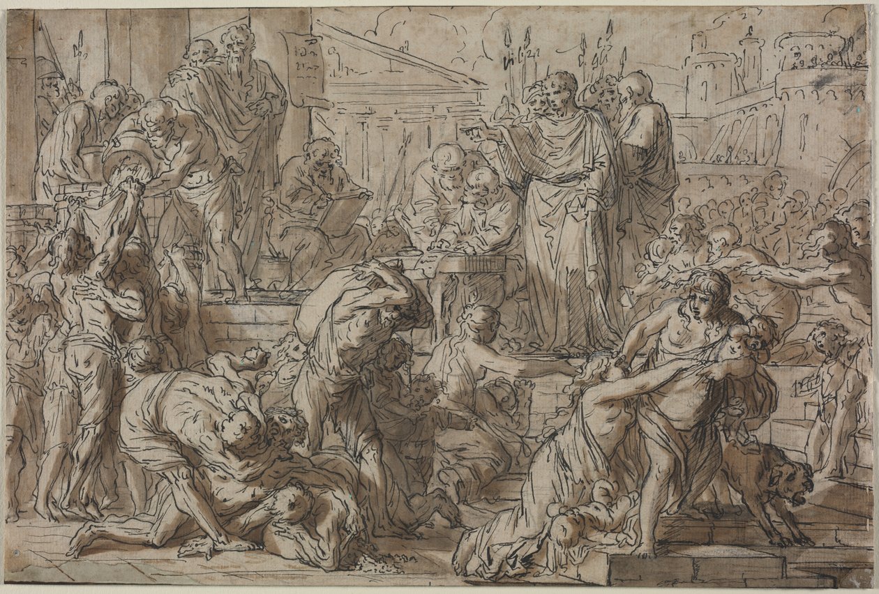 Roomalainen aihe tekijältä attributed to Philibert Benoît Delarue