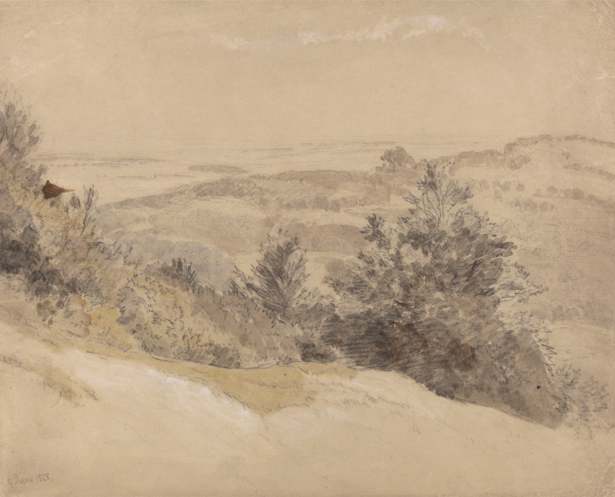Boxhillfinnish tekijältä attributed to Samuel Palmer