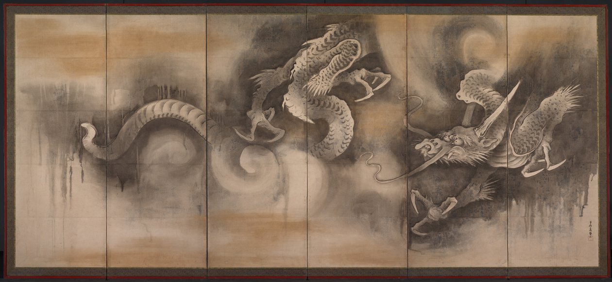 Lohikäärme tekijältä attributed to Soga Nichokuan