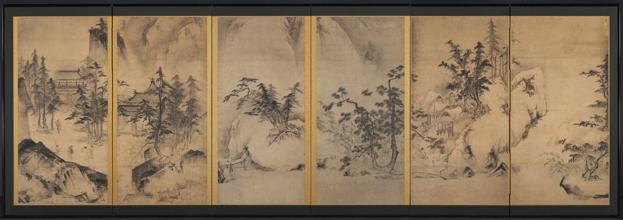 Talvi ja kevät maisema tekijältä attributed to Tenshō Shūbun
