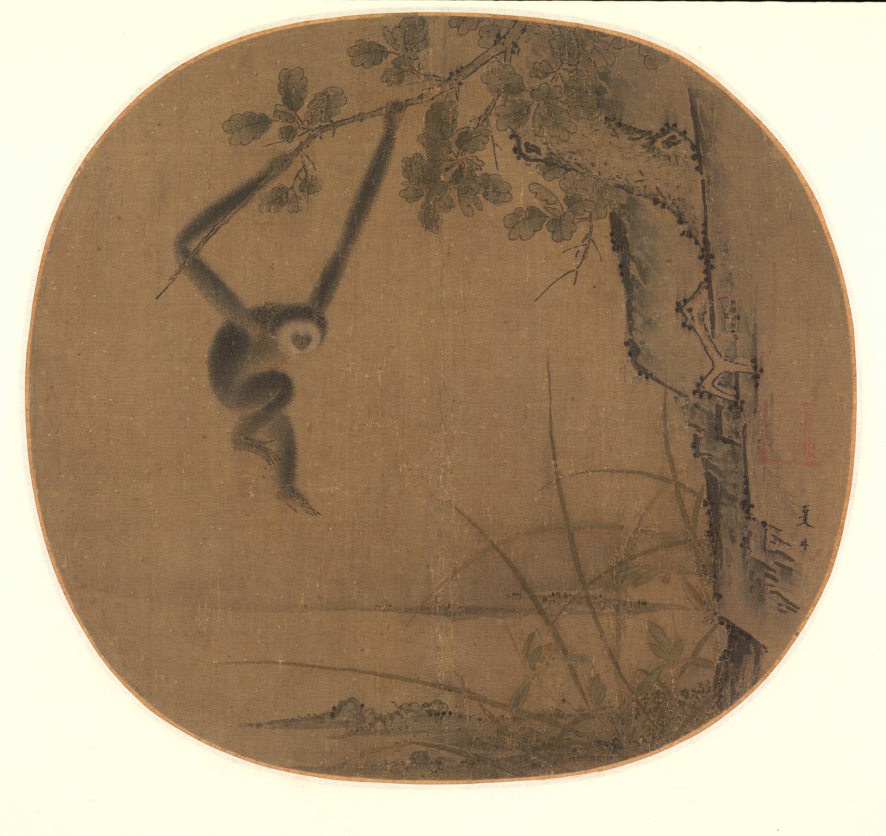 Swinging Gibbon tekijältä attributed to Xia Gui