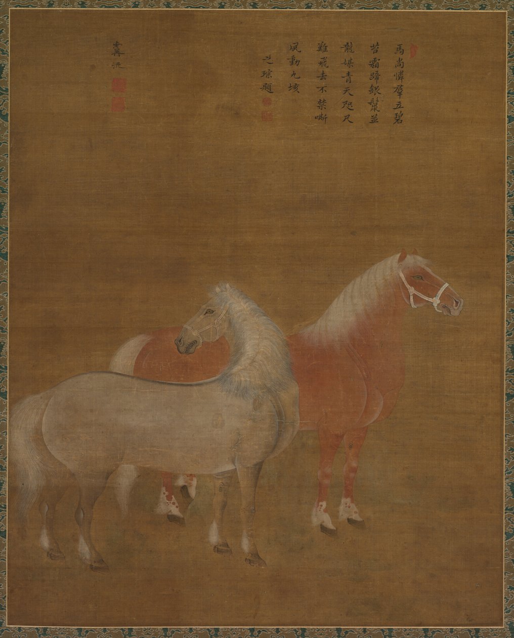 Kaksi hevosta tekijältä attributed to Yu Yuan