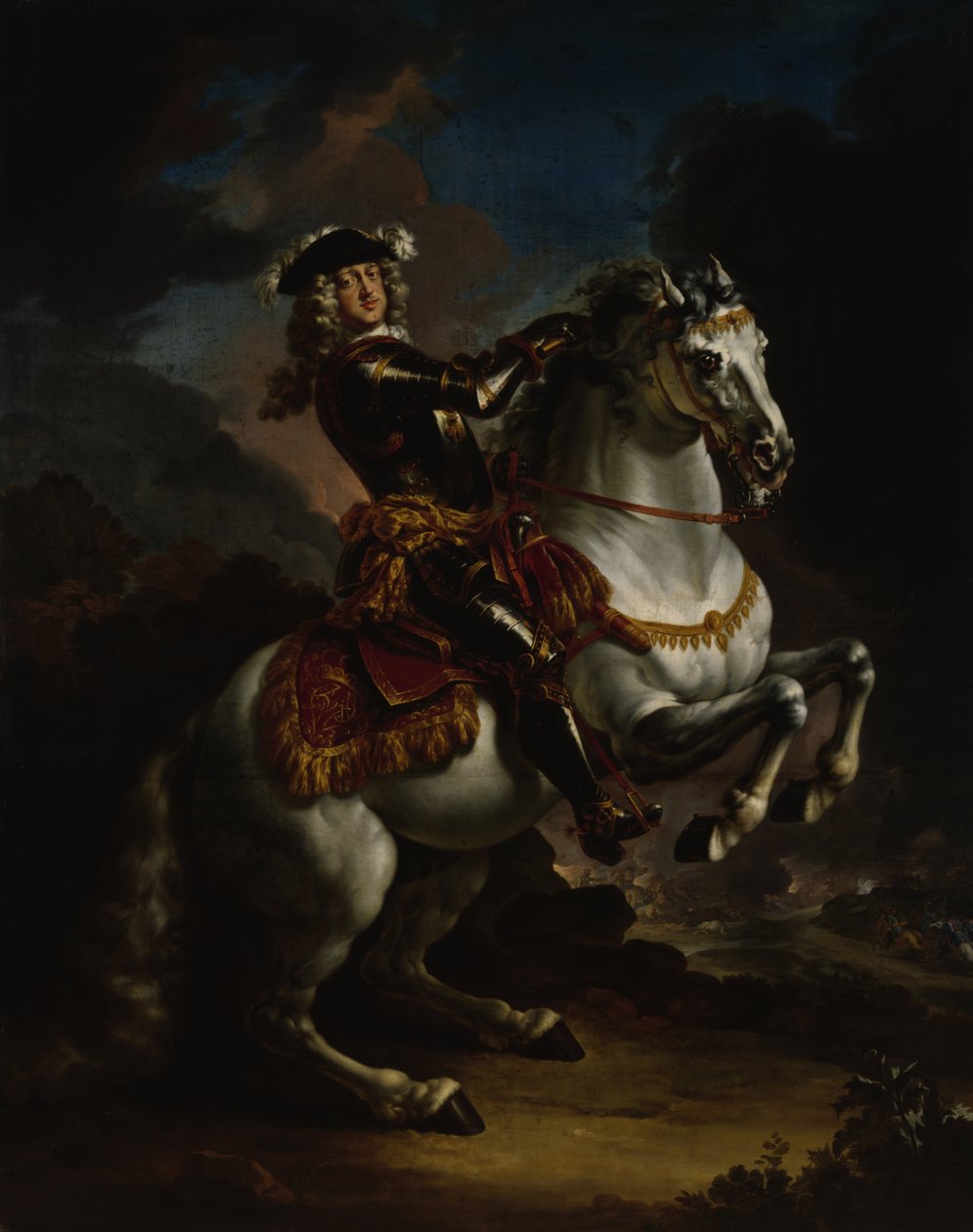 Vaaliruhtinas Johann Wilhelm von Pfalz-Neuburg hevosella tekijältä Jan Frans Douven