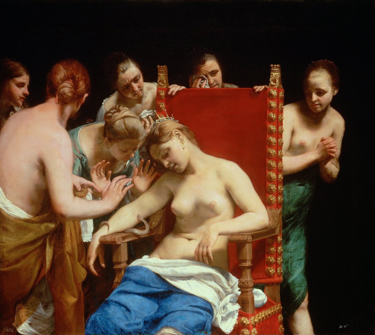 Kleopatran kuolema tekijältä Guido Cagnacci