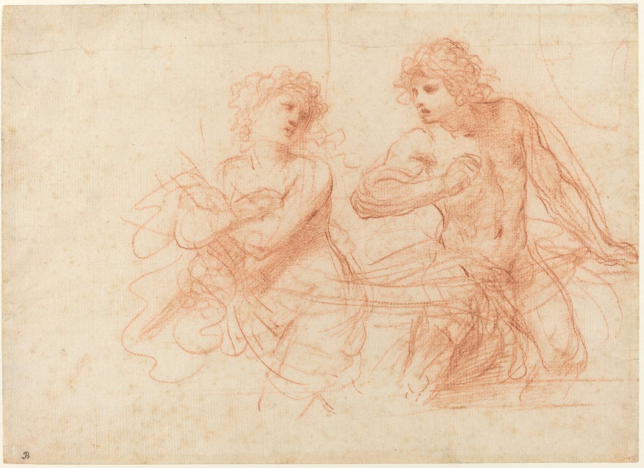 Amnon ja Tamar tekijältä called Guercino Giovanni Francesco Barbieri