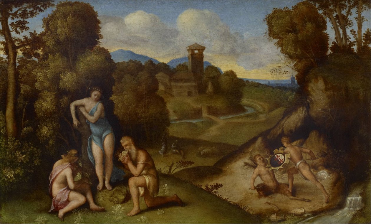 Allegoria tekijältä circle of Giorgione