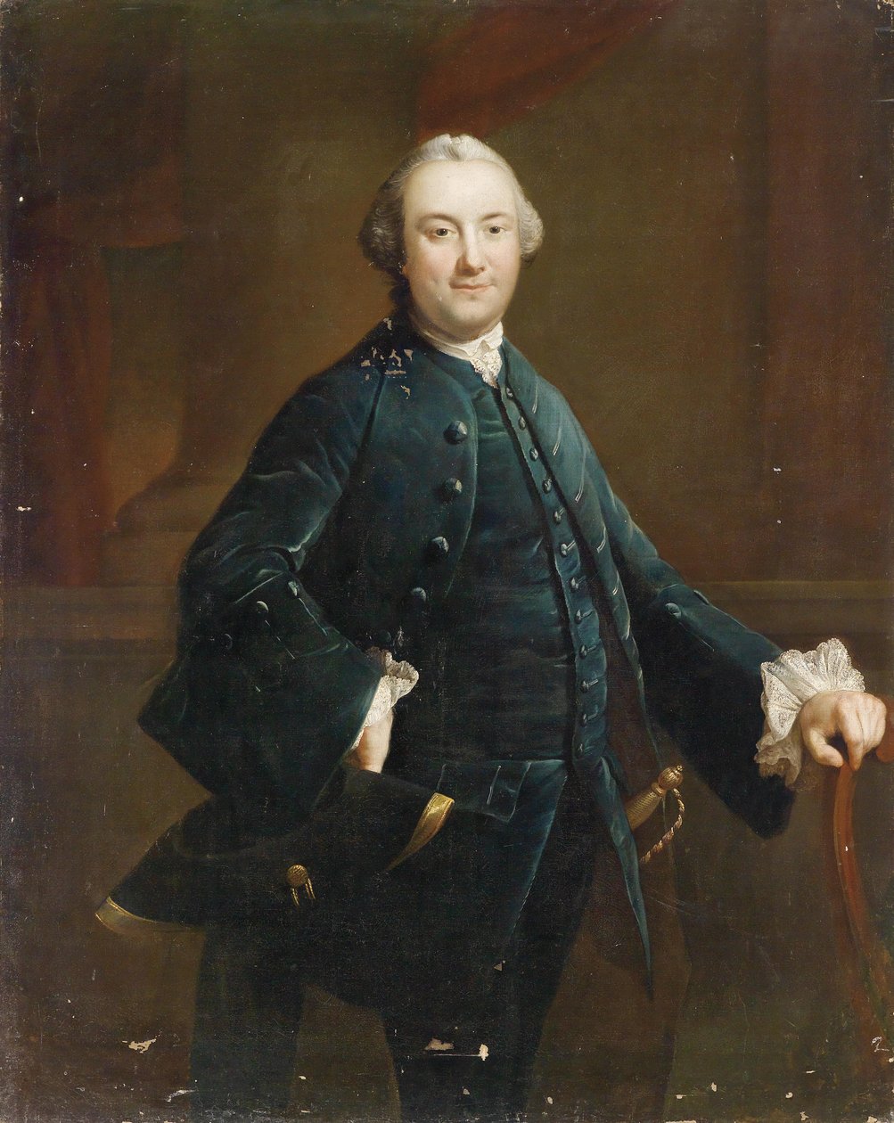 Bildnis eines eleganten Herrn tekijältä circle of Pompeo Girolamo Batoni