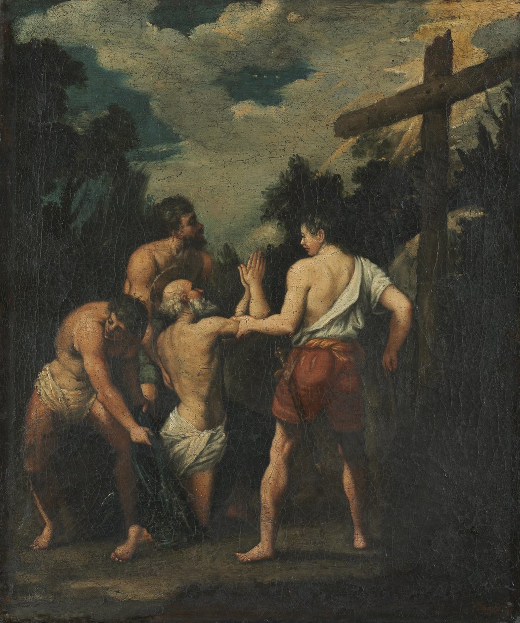 Pyhän Andreaksen marttyyrikuolema tekijältä copy after Guido Reni