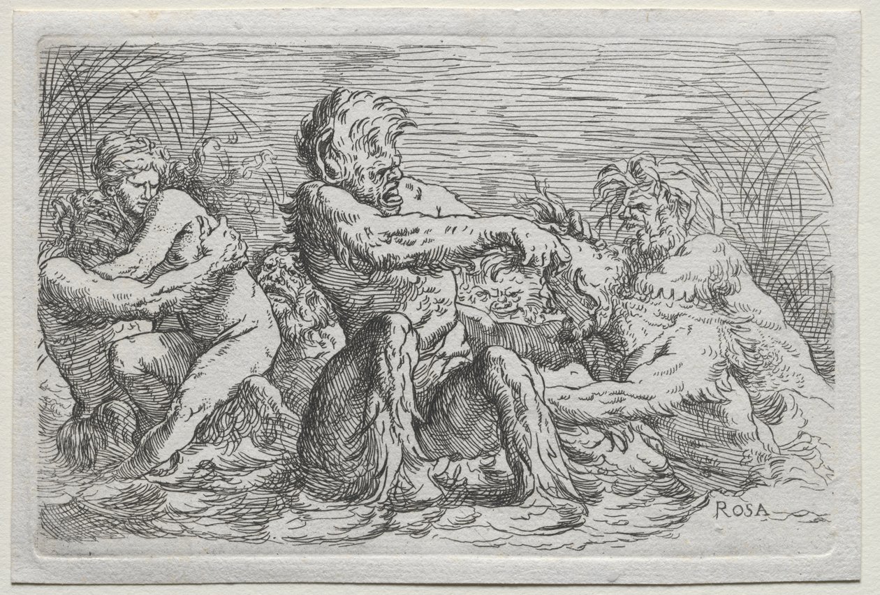 Joen jumalat tekijältä copy after Salvator Rosa