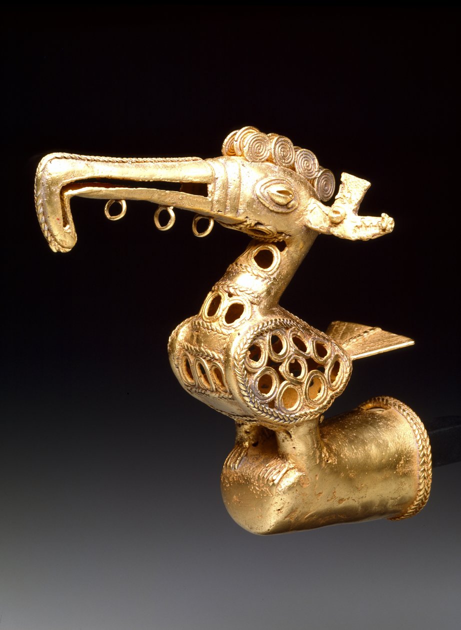 Lintumainen loppu, n. 500-1500 (kulta) tekijältä culture Zenú