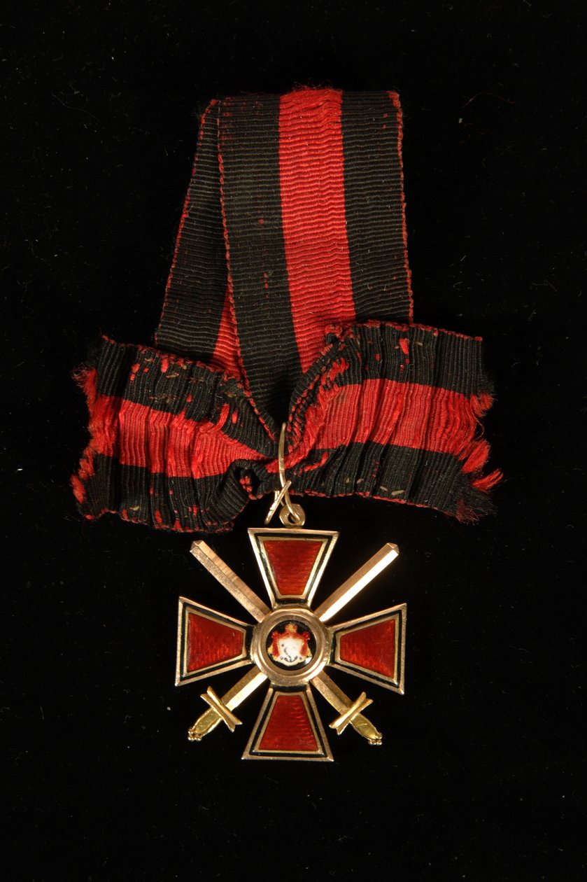 Pyhän Vladimirin ritarikunnan nauha ja kunniamerkki, 4. luokka, 1800-luku tekijältä decorations and medals Orders