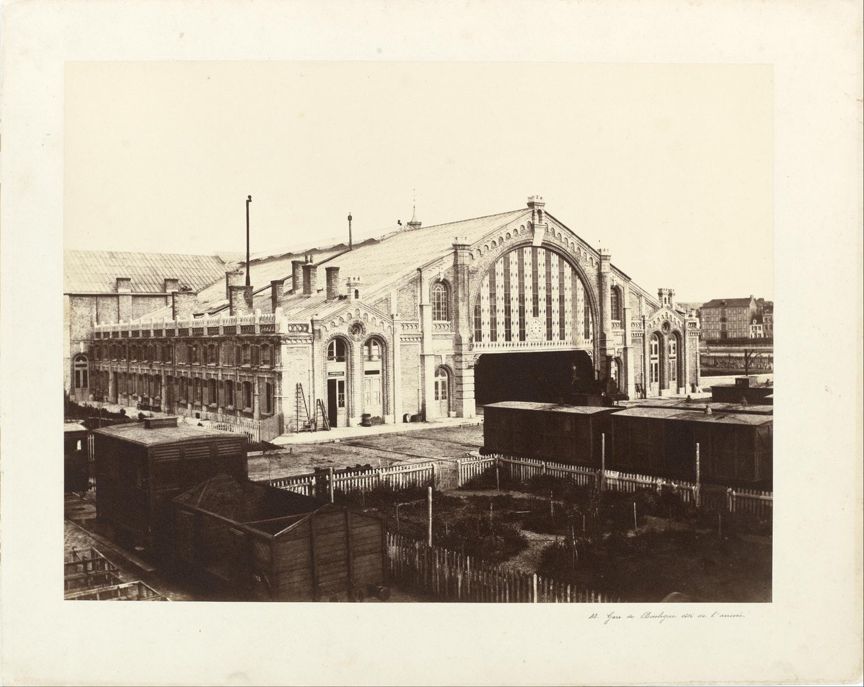 Boulognen asema, Side of Paris tekijältä Edouard Denis Baldus