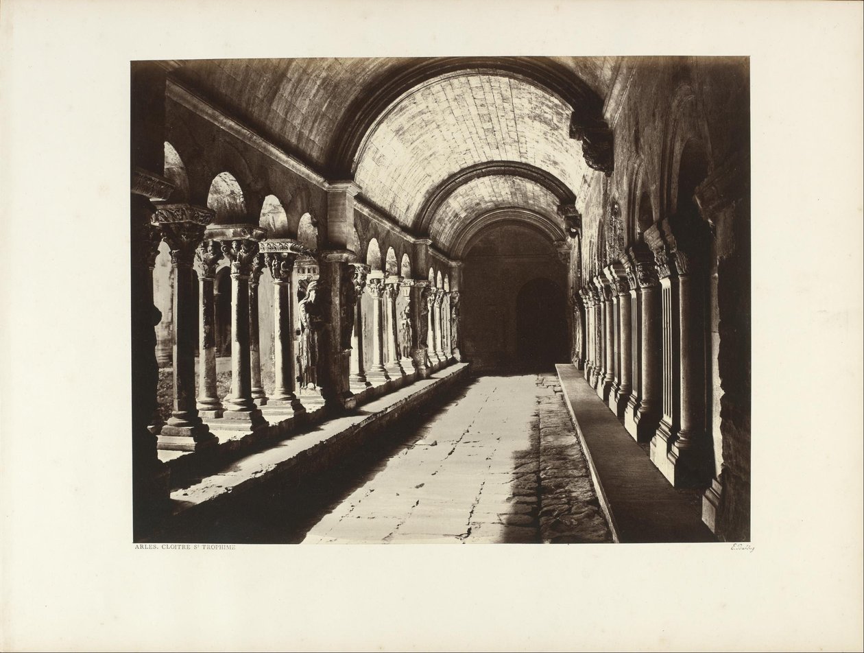 Cloître Saint Trophime, Arles tekijältä Edouard Denis Baldus