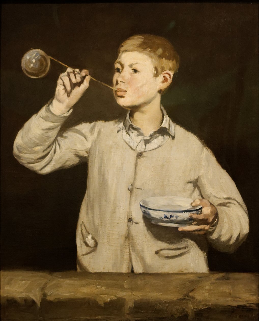 Poika puhaltaa kuplia tekijältä Édouard Manet