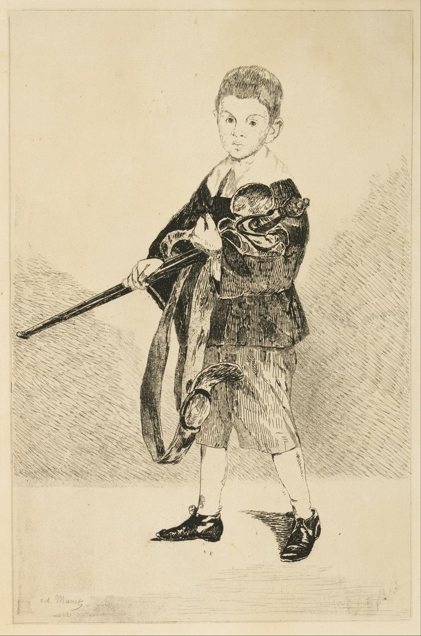 Poika miekan kanssa tekijältä Édouard Manet
