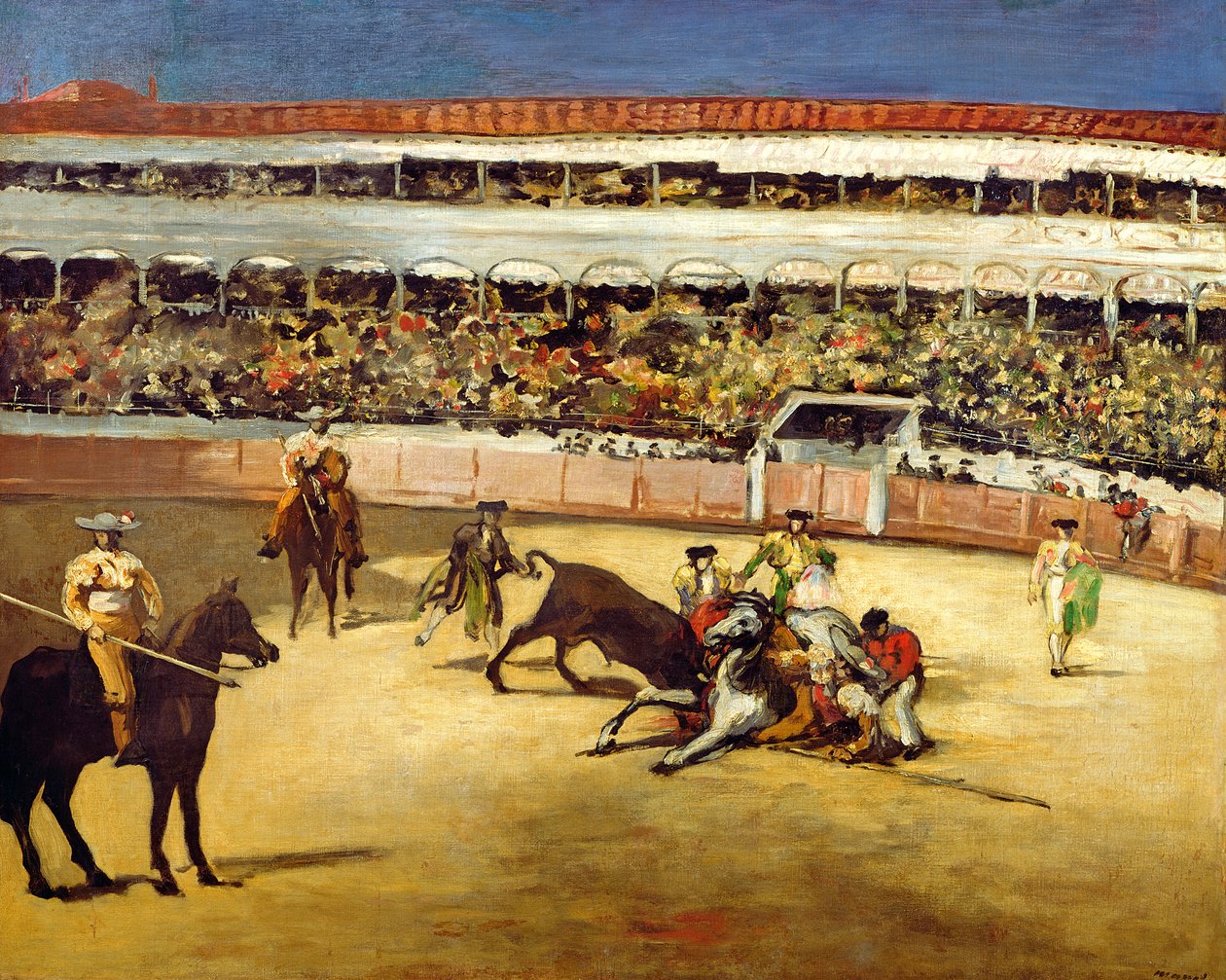 Härkätaistelu, 1865 tekijältä Édouard Manet