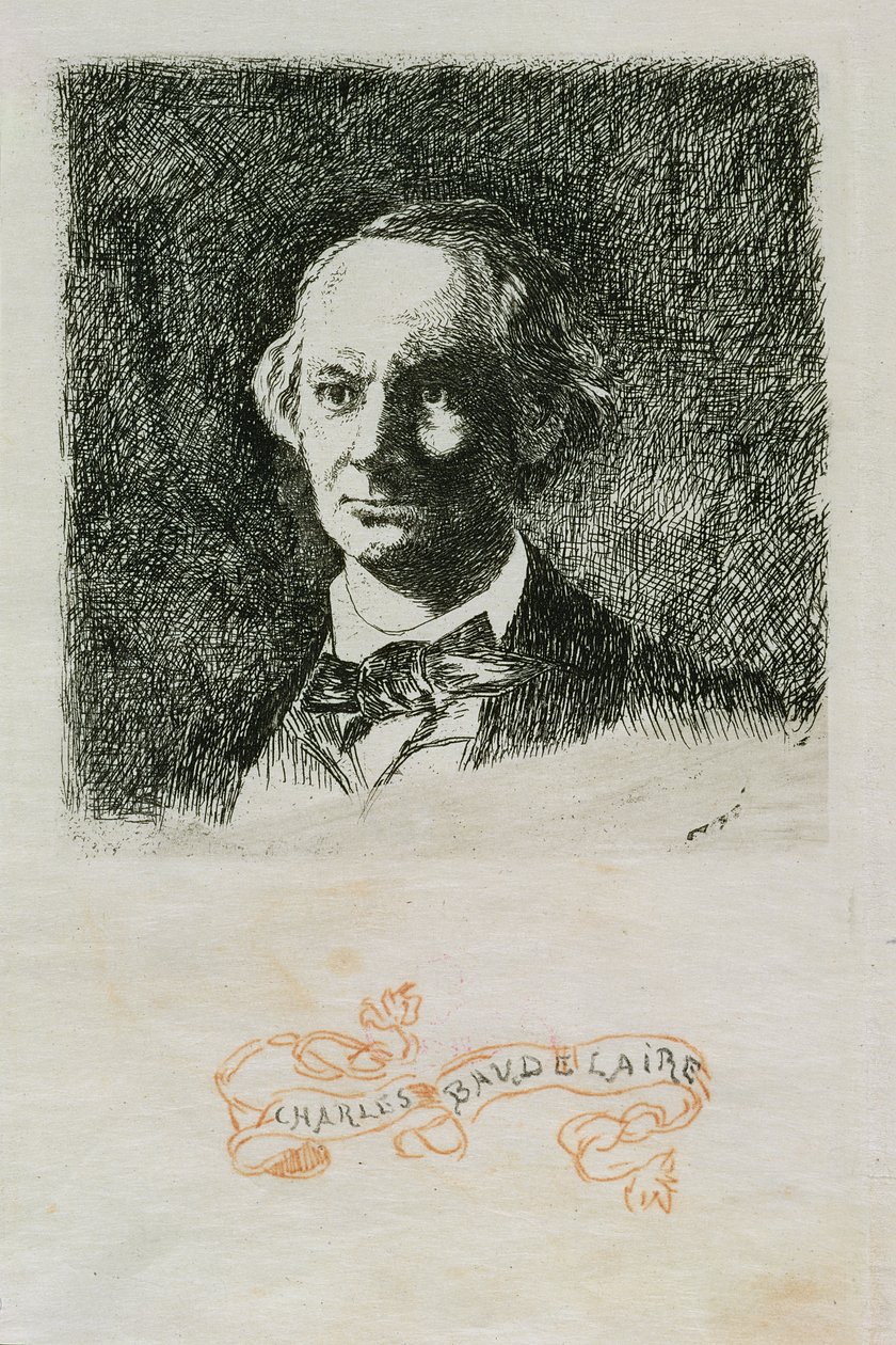 Charles Baudelaire (1820-67) 1868 tekijältä Édouard Manet