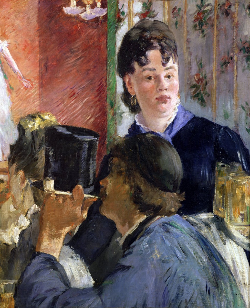 La Serveuse de Bocks, 1878-79 tekijältä Édouard Manet