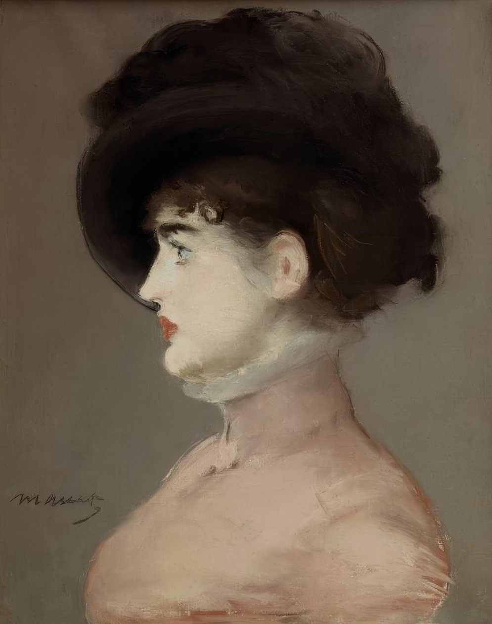 La femme au chapeau noir: Portrait d’ Irma Brunner, la Vien tekijältä Édouard Manet