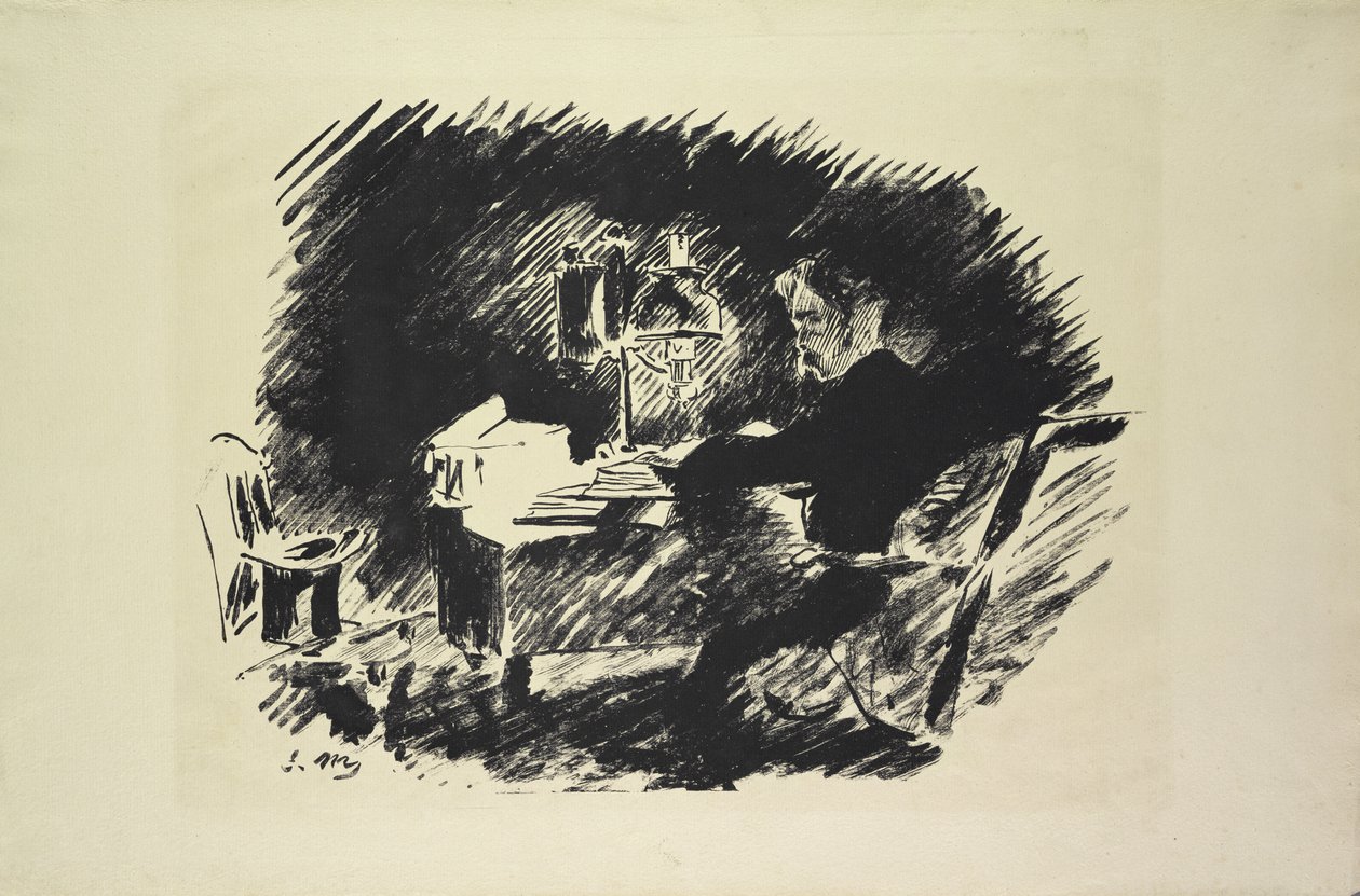 Le Corbeau (korppi), 1875 tekijältä Édouard Manet