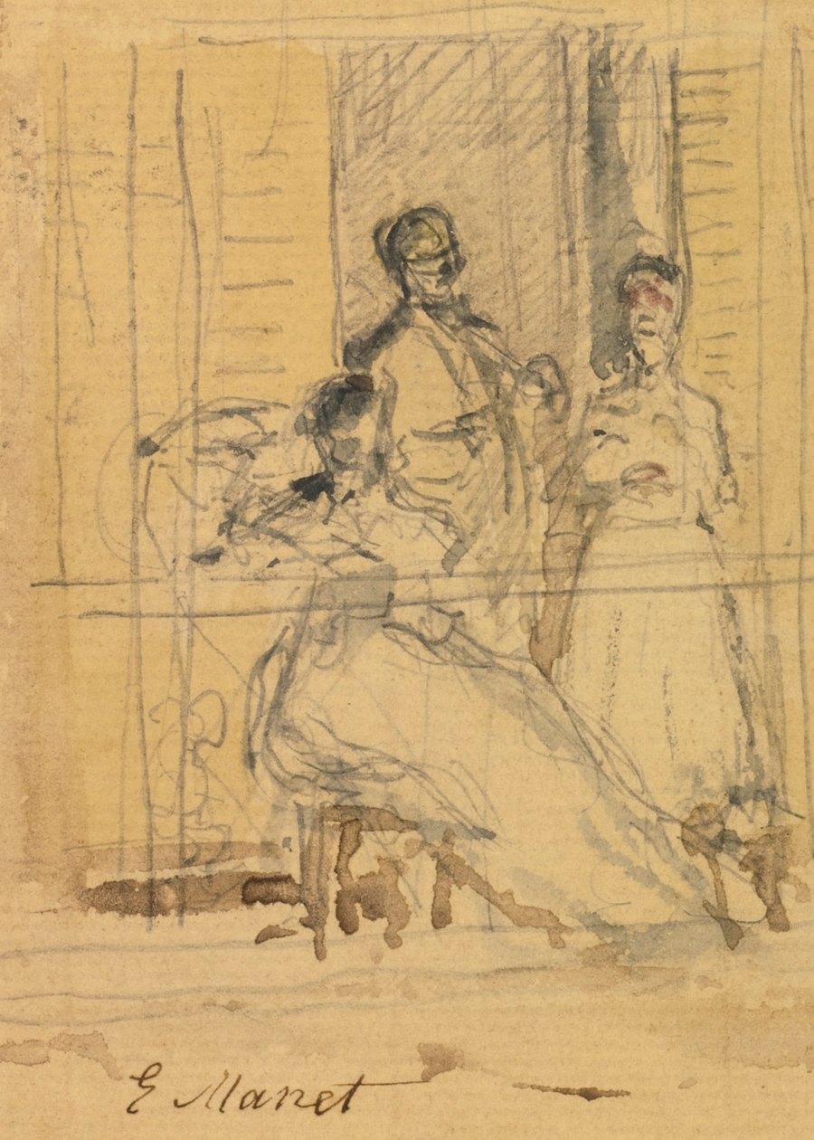 Le balcon tekijältä Édouard Manet