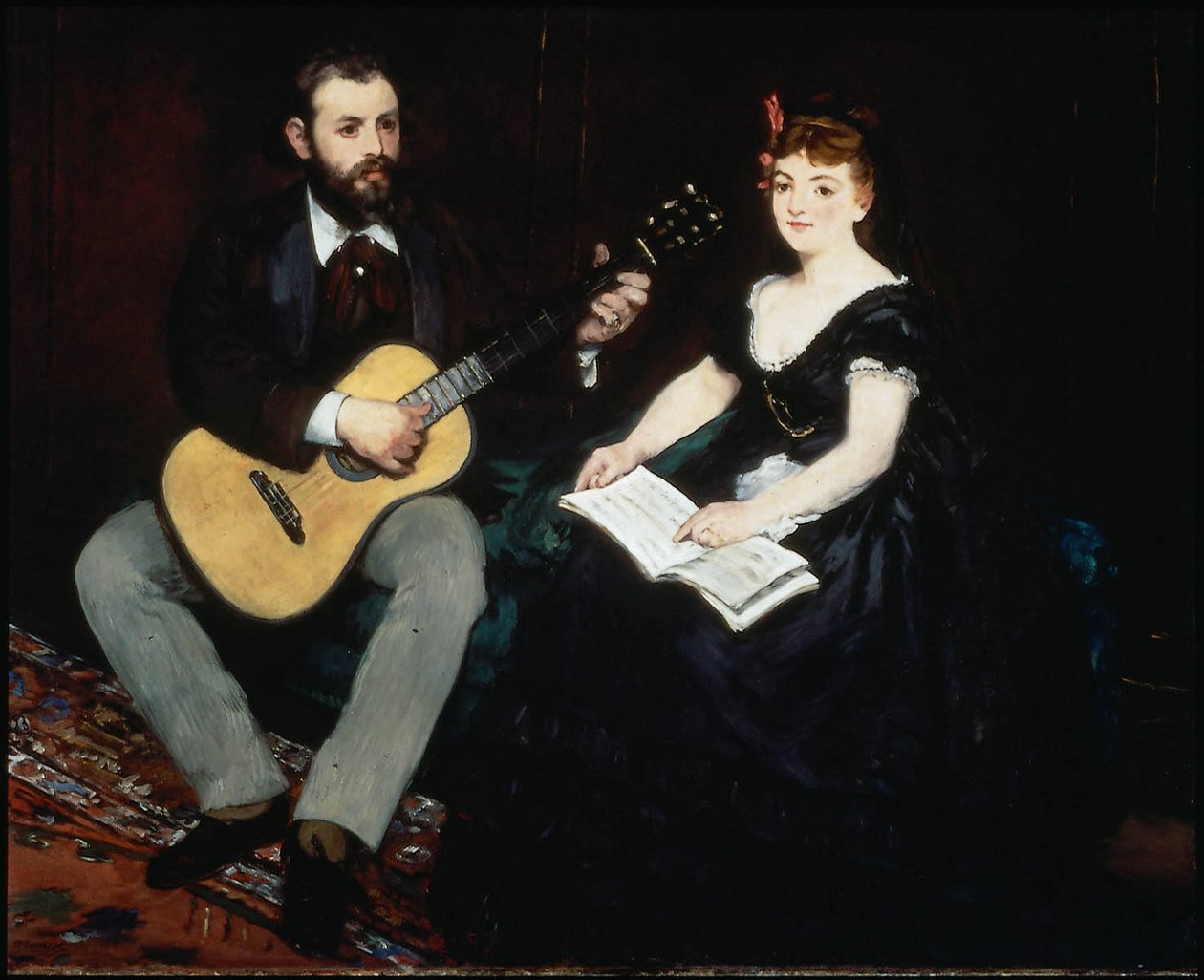 Musiikin oppitunti tekijältä Édouard Manet
