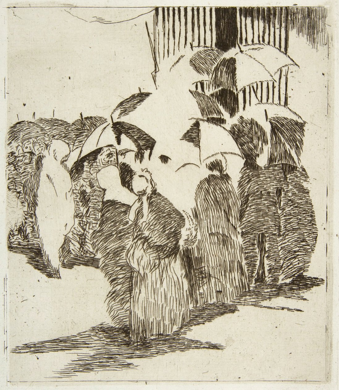 Jono lihakaupan edessä tekijältä Édouard Manet