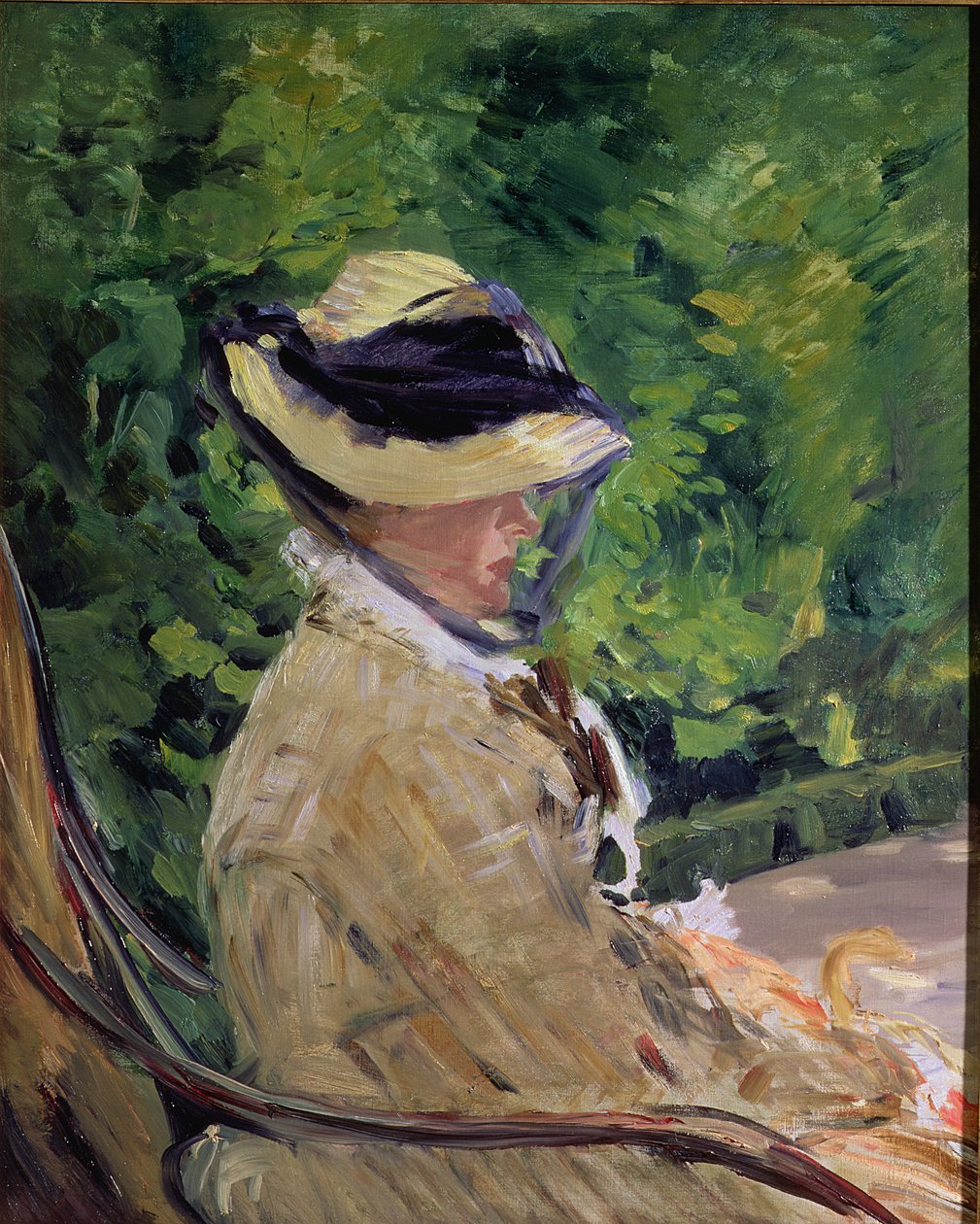 Madame Manet Bellevuessa tekijältä Édouard Manet